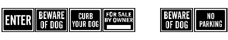 All Purpose Signs JL - 13 Kb - by Jeff Levine