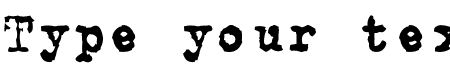 CarbonType - 13 Kb - by Vic Fieger