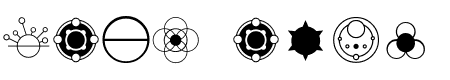Crop Circle Dingbats - 24 Kb - by David Hirmes