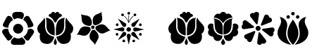 Kalocsa Flowers - 17 Kb - by No Images Fonts