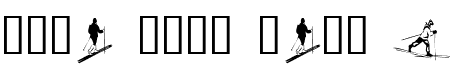 KR Ski - 14 Kb - by Kat's Fun Fonts