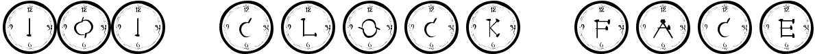 101! Clock Face - 19 Kb - by Gregory J Griffin 101! Clock Face - 19 Kb - by Gregory J Griffin
