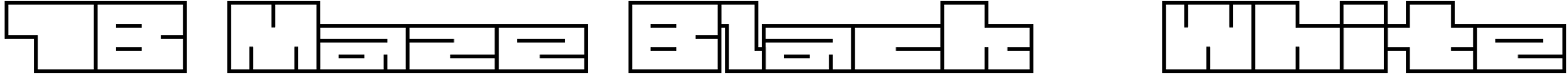 1B Maze Black + White - 59 Kb - by to-be