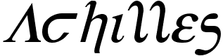 Achilles - 73 Kb - by Iconian Fonts