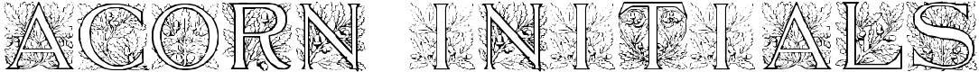 Acorn Initials - 212 Kb - by Dieter Steffmann