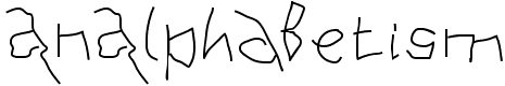 AnAlphaBetism - 87 Kb - by Manfred Klein