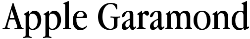 Apple Garamond - 170 Kb - by 
