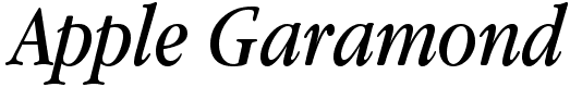Apple Garamond - 170 Kb - by 
