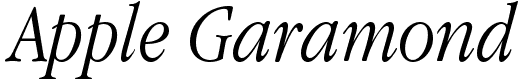 Apple Garamond - 170 Kb - by 