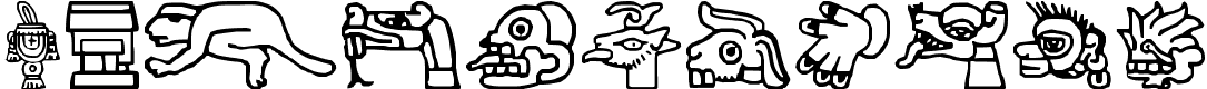 Aztec - 69 Kb - by No Images Fonts Aztec - 69 Kb - by No Images Fonts