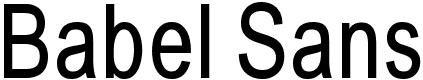 Babel Sans - 122 Kb - by Manfred Klein Babel Sans - 122 Kb - by Manfred Klein