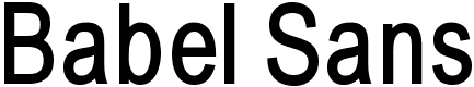 Babel Sans - 122 Kb - by Manfred Klein