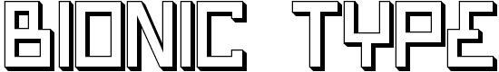 Bionic Type - 150 Kb - by Iconian Fonts