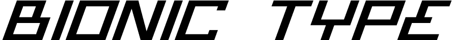Bionic Type - 150 Kb - by Iconian Fonts Bionic Type - 150 Kb - by Iconian Fonts