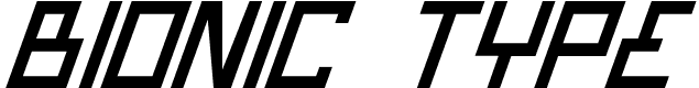 Bionic Type - 150 Kb - by Iconian Fonts Bionic Type - 150 Kb - by Iconian Fonts