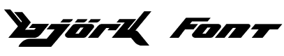 Bj�rk Font - 3 Kb - by Animus