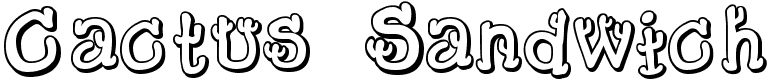 Cactus Sandwich - 121 Kb - by FontMesa