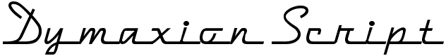 Dymaxion Script - 22 Kb - by Nick's Fonts
