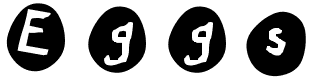Eggs - 13 Kb - by Wa2ise's Fonts