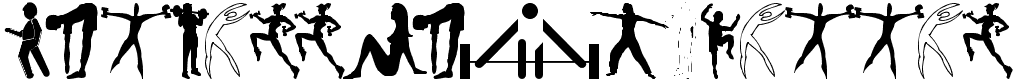 Fitness Silhouettes - 60 Kb - by Manfred Klein Fitness Silhouettes - 60 Kb - by Manfred Klein