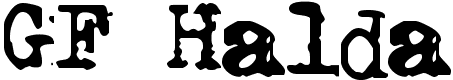 GF Halda - 50 Kb - by GF Fonts