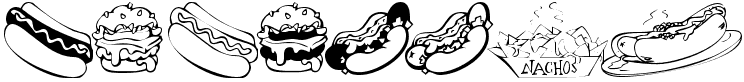 Fast Food - 19 Kb - by Kat's Fun Fonts