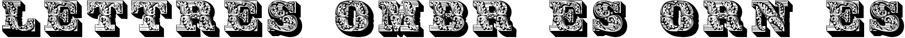 Lettres ombr�es orn�es - 391 Kb - by Dieter Steffmann