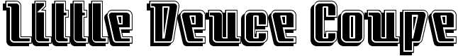 Little Deuce Coupe - 17 Kb - by Nick's Fonts