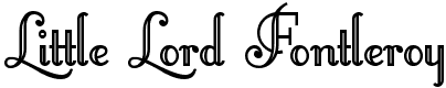 Little Lord Fontleroy - 24 Kb - by Nick's Fonts