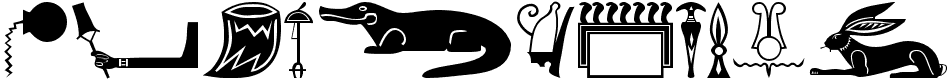 Old Egypt Glyphs - 127 Kb - by Manfred Klein Old Egypt Glyphs - 127 Kb - by Manfred Klein