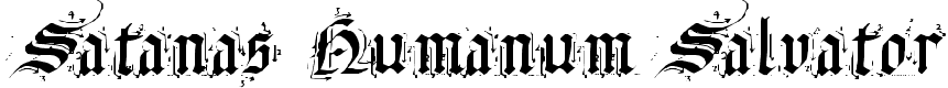 Satanas Humanum Salvator - 46 Kb - by Mr Fisk