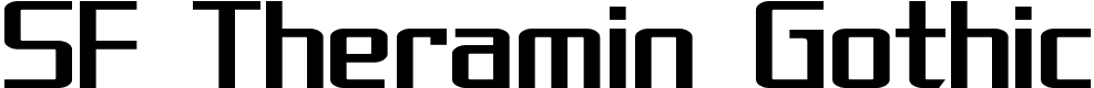SF Theramin Gothic - 137 Kb - by ShyFonts SF Theramin Gothic - 137 Kb - by ShyFonts