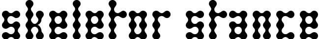Skeletor Stance - 25 Kb - by Larabie Fonts Skeletor Stance - 25 Kb - by Larabie Fonts