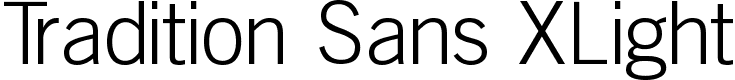 Tradition Sans XLight - 32 Kb - by Manfred Klein Tradition Sans XLight - 32 Kb - by Manfred Klein