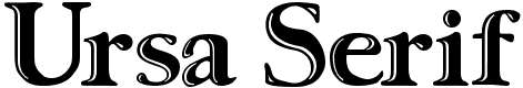 Ursa Serif - 83 Kb - by Jim Pearson
