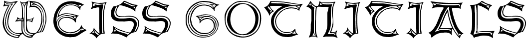 Weiss Gotnitials - 26 Kb - by Manfred Klein