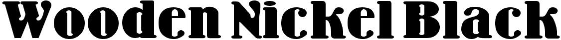 Wooden Nickel Black - 24 Kb - by Nick's Fonts Wooden Nickel Black - 24 Kb - by Nick's Fonts