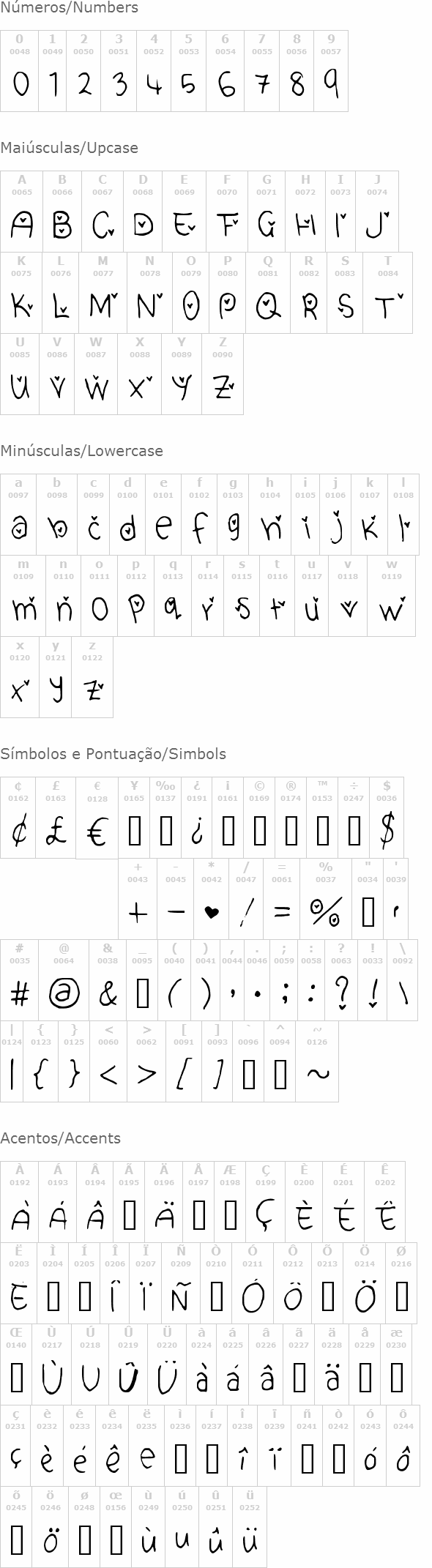 Cute Heart Font