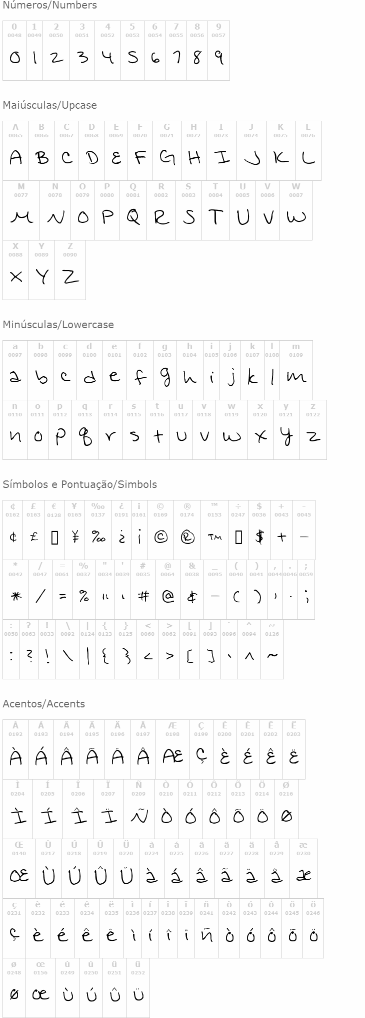 Jennifer's hand writing