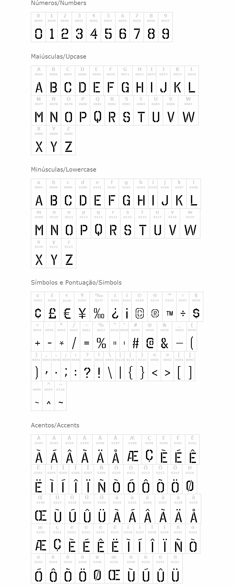 Octin Stencil Free