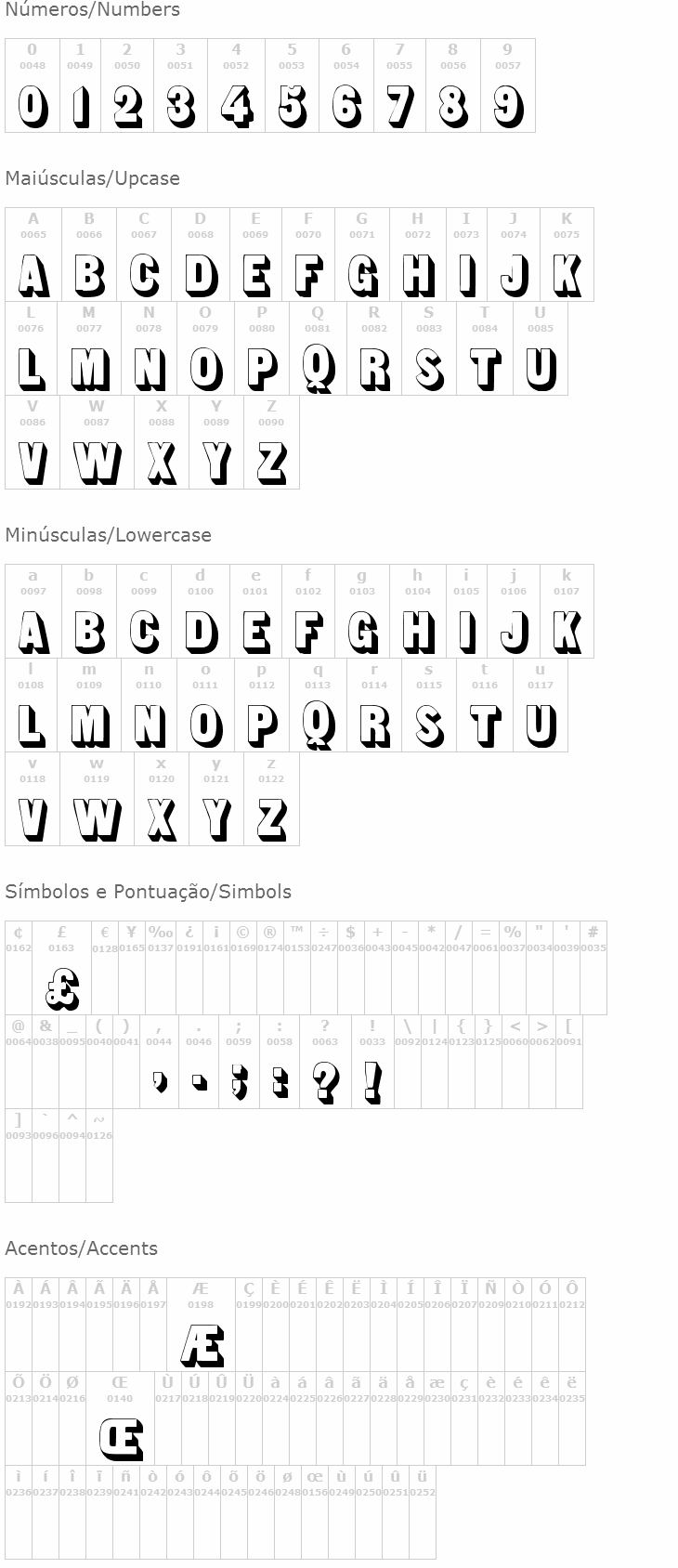Sans Serif Shaded